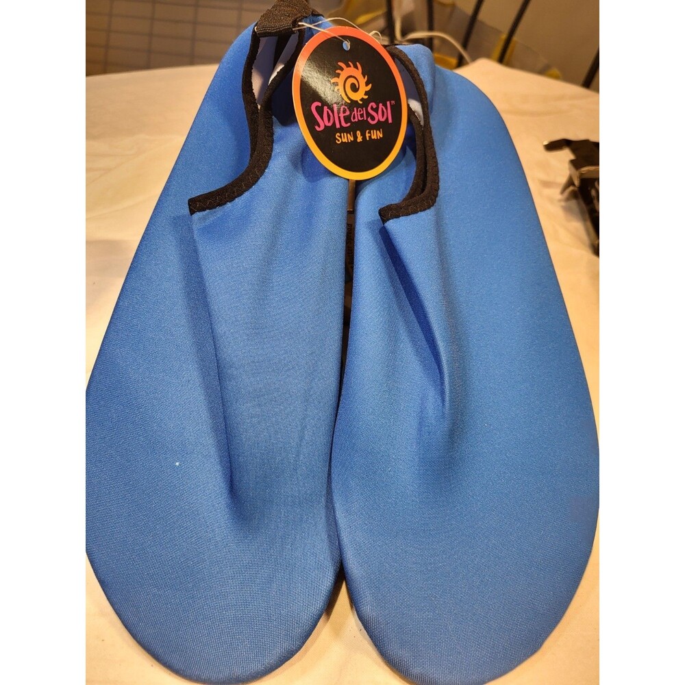 Sole Del Sol Men's Water Shoes Size 11. There Are 2 Pairs, 1 Blue, 1 Black. NIB